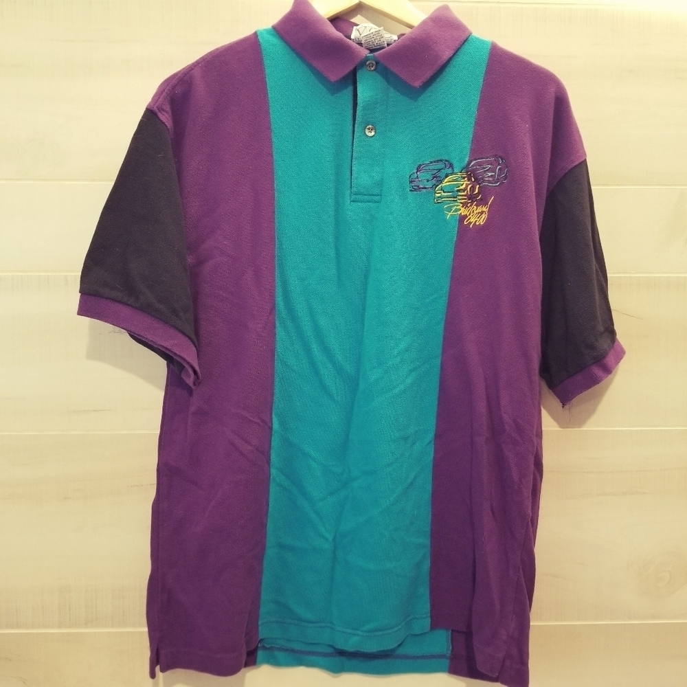 M Vintage Nascar Brickyard 400 Polo Shirt